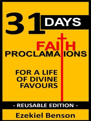 cover image of 31 Days Faith Proclamations for a Life of Divine Favours